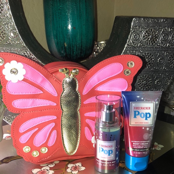 Bath and body Works fire cracker pop gift set mini butterfly backpack - Picture 1 of 5
